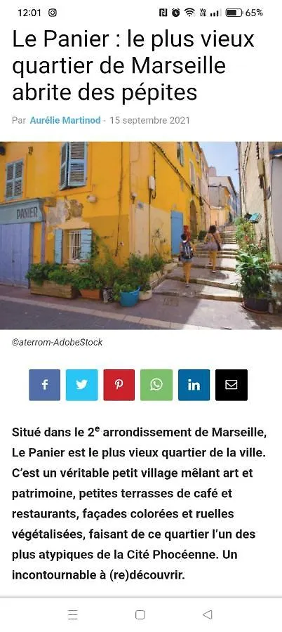 Casa Mia 25M2 Centre Ville Et Panier Marseille Apartment